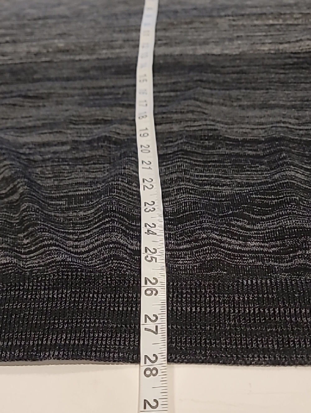 Calvin Klein Premium Cotton Silk V Neck Sweater Striated Ombre Gray XL - Picture 8 of 10